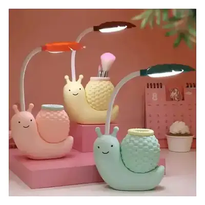 Snail Animal Cute Table Lamp, LED Night Study Light USB Charging...